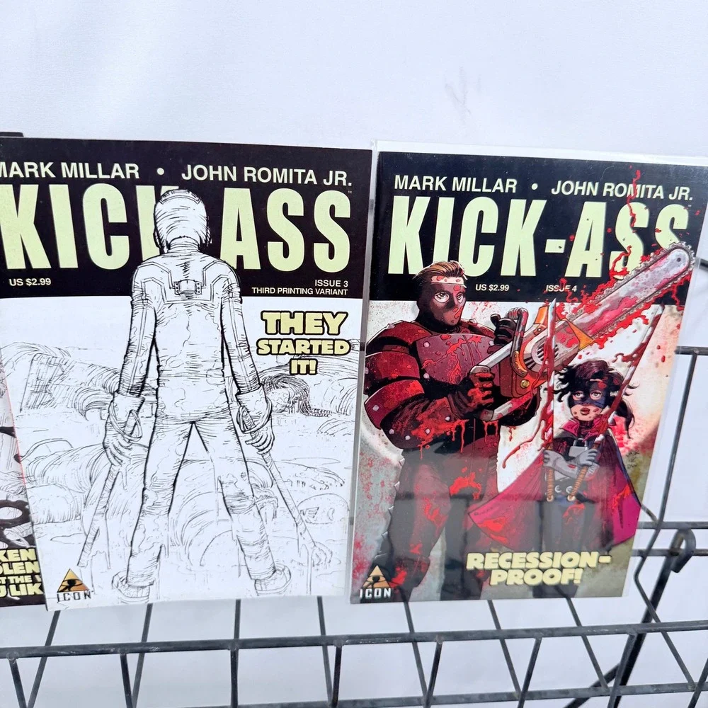 Kick-Ass 1-3 3rd prints 4-8 lot Mark Millar John Romita Jr Icon Marvel Variant